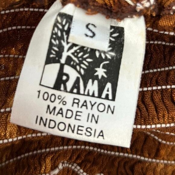 Rama Women Tribal Sun Tank Top Boho Fairy Vacation Beach Festival Brown Small - Picture 3 of 5